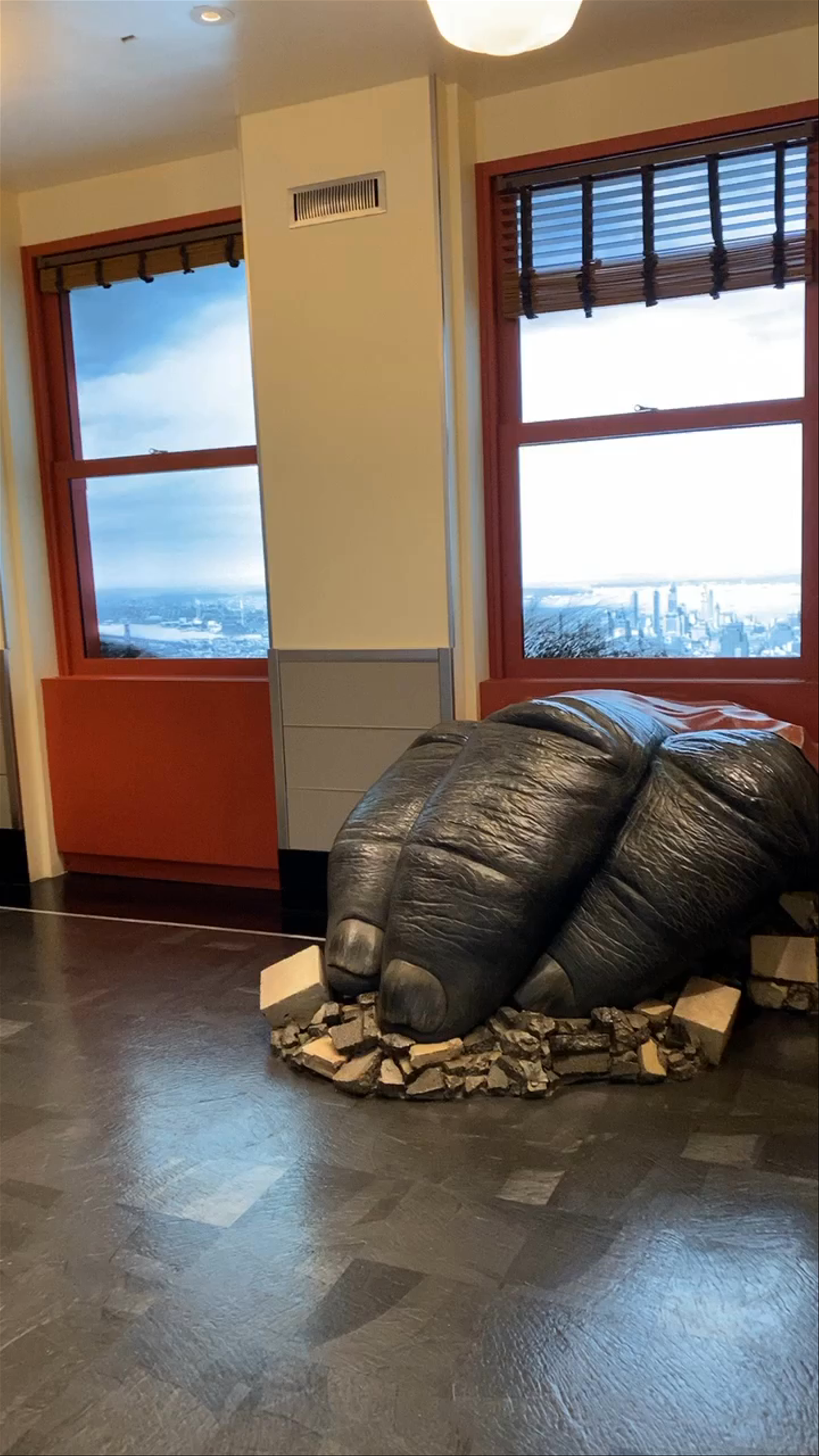 Empire State Building Giant Gorilla Art Installation Tour