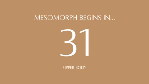 Mesomorph: HIIT + Lower Body {27 Minutes}