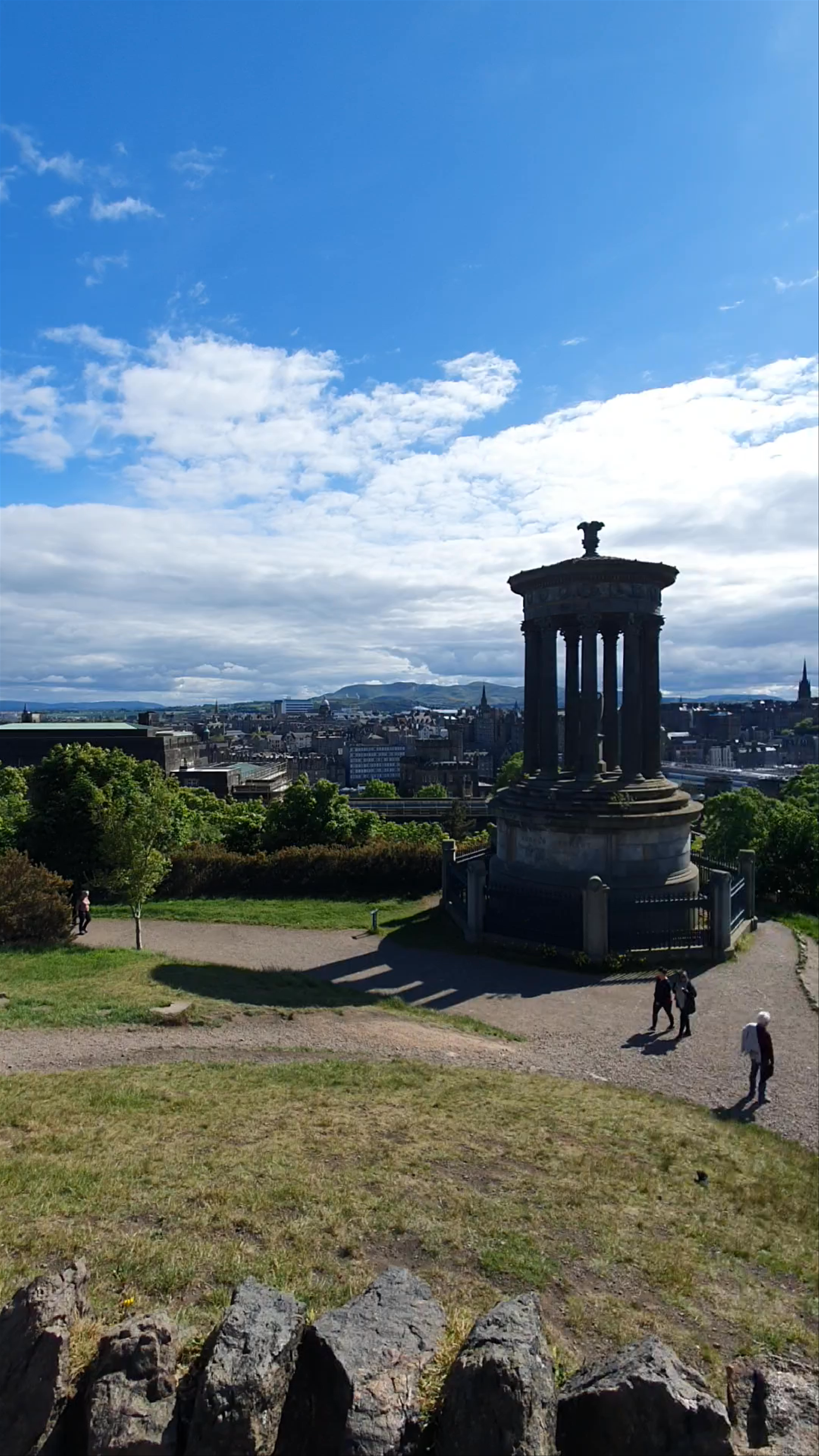 Sunlit Views from Calton Hill, Edinburgh
