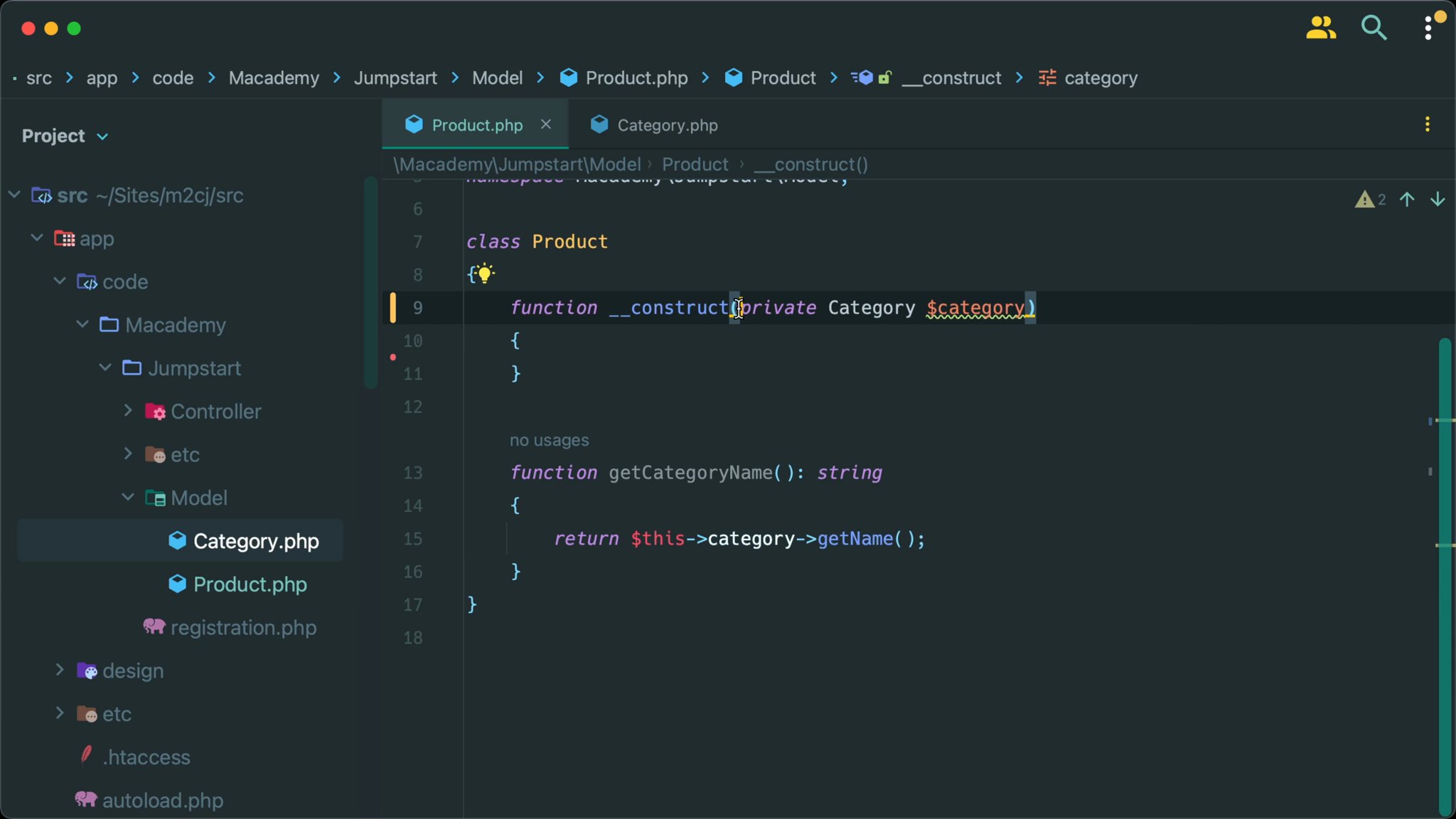 Constructor property promotion in Magento