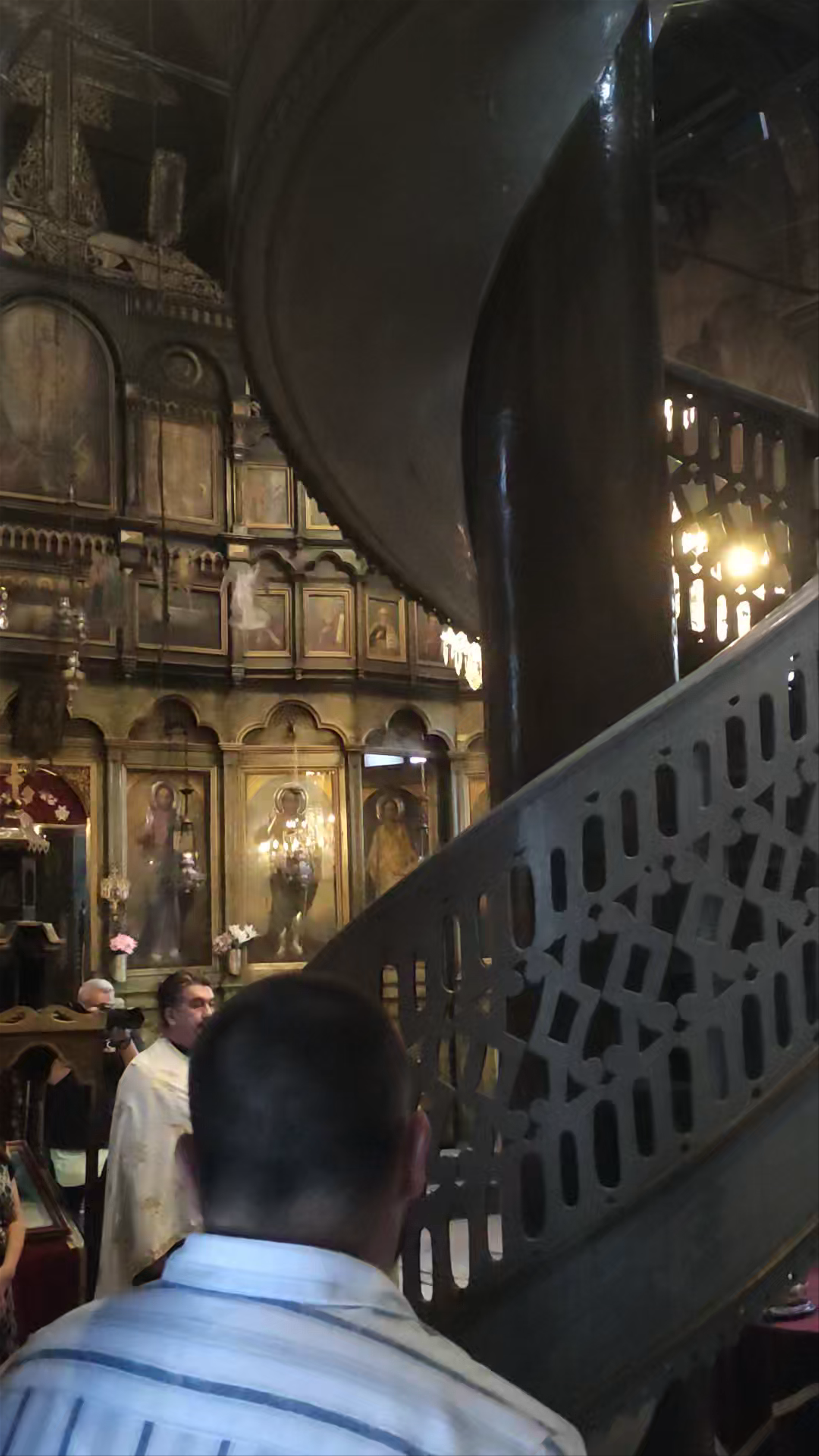 Sacred Ceremony Inside Macedonian Orthodox Church St. Demetrius, Skopje