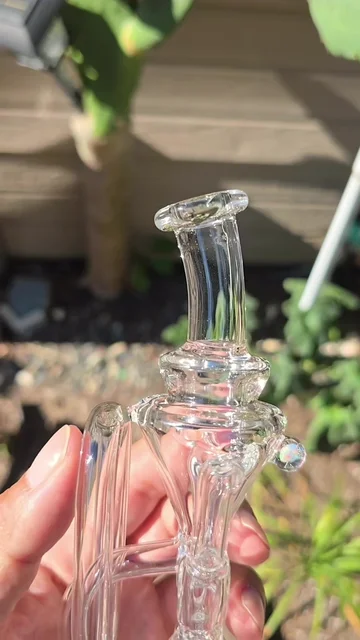 Preview pic of Roots Glass Spider Recycler Puffco Top with Opal