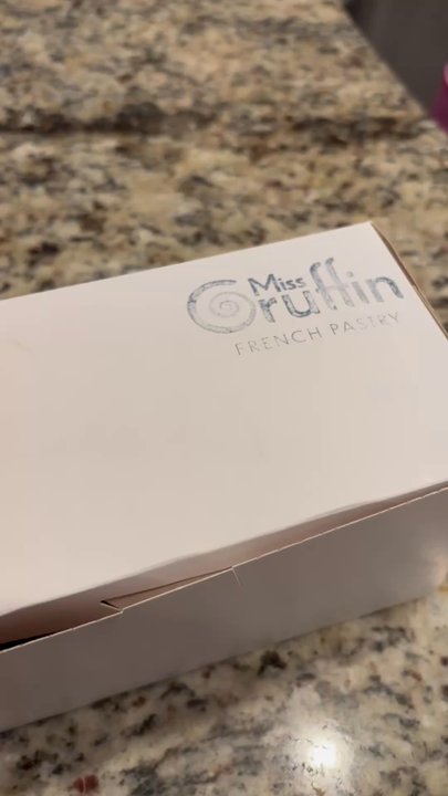 Miss Cruffin - This is at home opening the box for the girls - Bakeries Near Me - Jacksonville, Florida