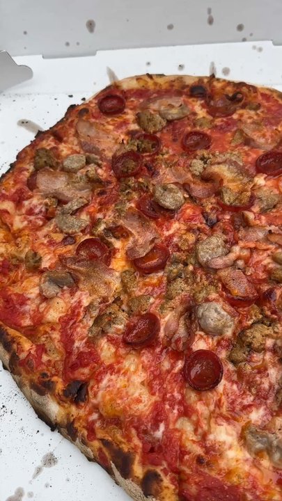 Sally's Apizza - Meat pizza large - Pizza Near Me - New Haven, Connecticut
