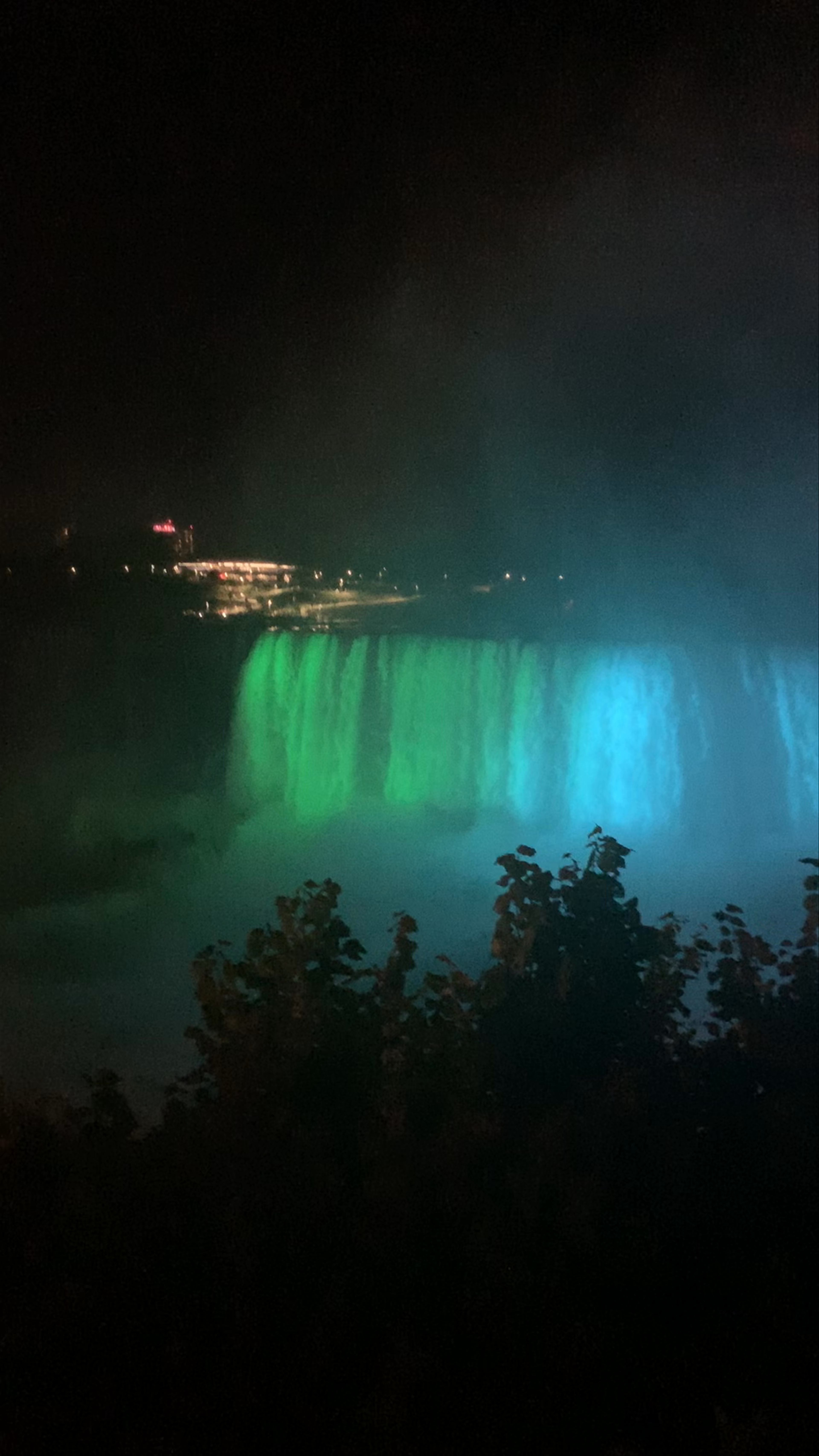 Niagara Falls Illuminated at Night: A Breathtaking Light Show