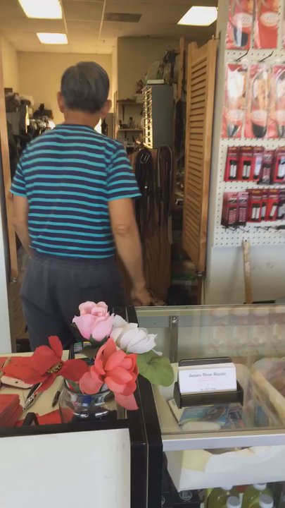 James Shoe Repair - This is the video of James Shoe Repair part of my review great customer service - Shoe Repair Near Me - Irvine, California