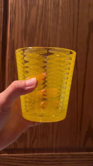 Preview pic of Xander D Ambrosio yellow cane rocks glass