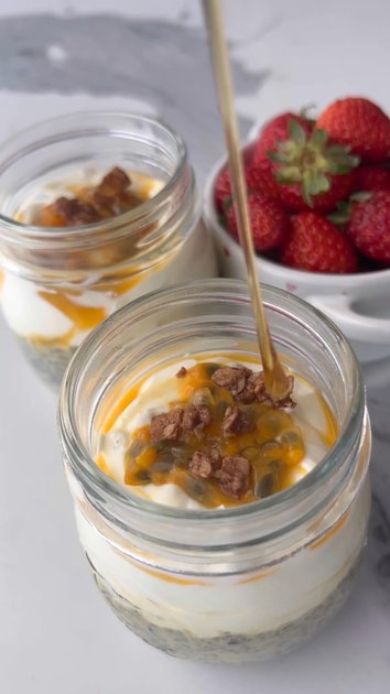 Passionfruit Cheesecake Weetbix / Weetabix Jar | alicelovesbreakfast