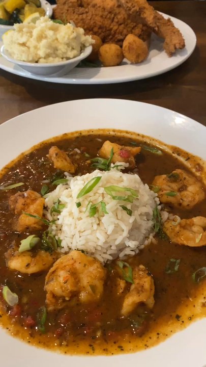 CrawDaddy's Cajun - SHRIMP ETOUFFEE and FRIED CATFISH PLATTER - Cajun/Creole Near Me - Medford, New Jersey