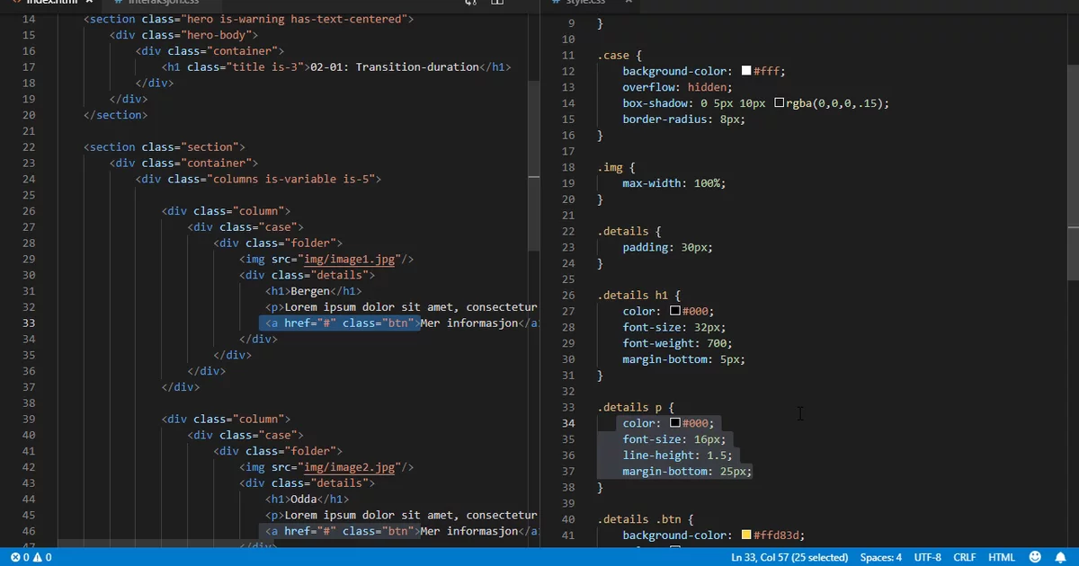 CSS transition forklart | Utdannet.no