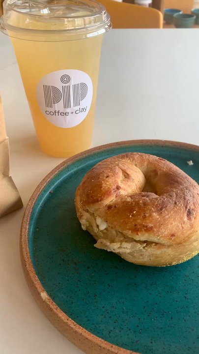 PIP Coffee + Clay - Topo Guava, Urmami Bagel - Coffee & Tea Near Me - Phoenix, Arizona