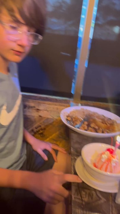 Yohe Sushi & Seafood - His birthday ice cream - Sushi Bars Near Me - McKinney, Texas