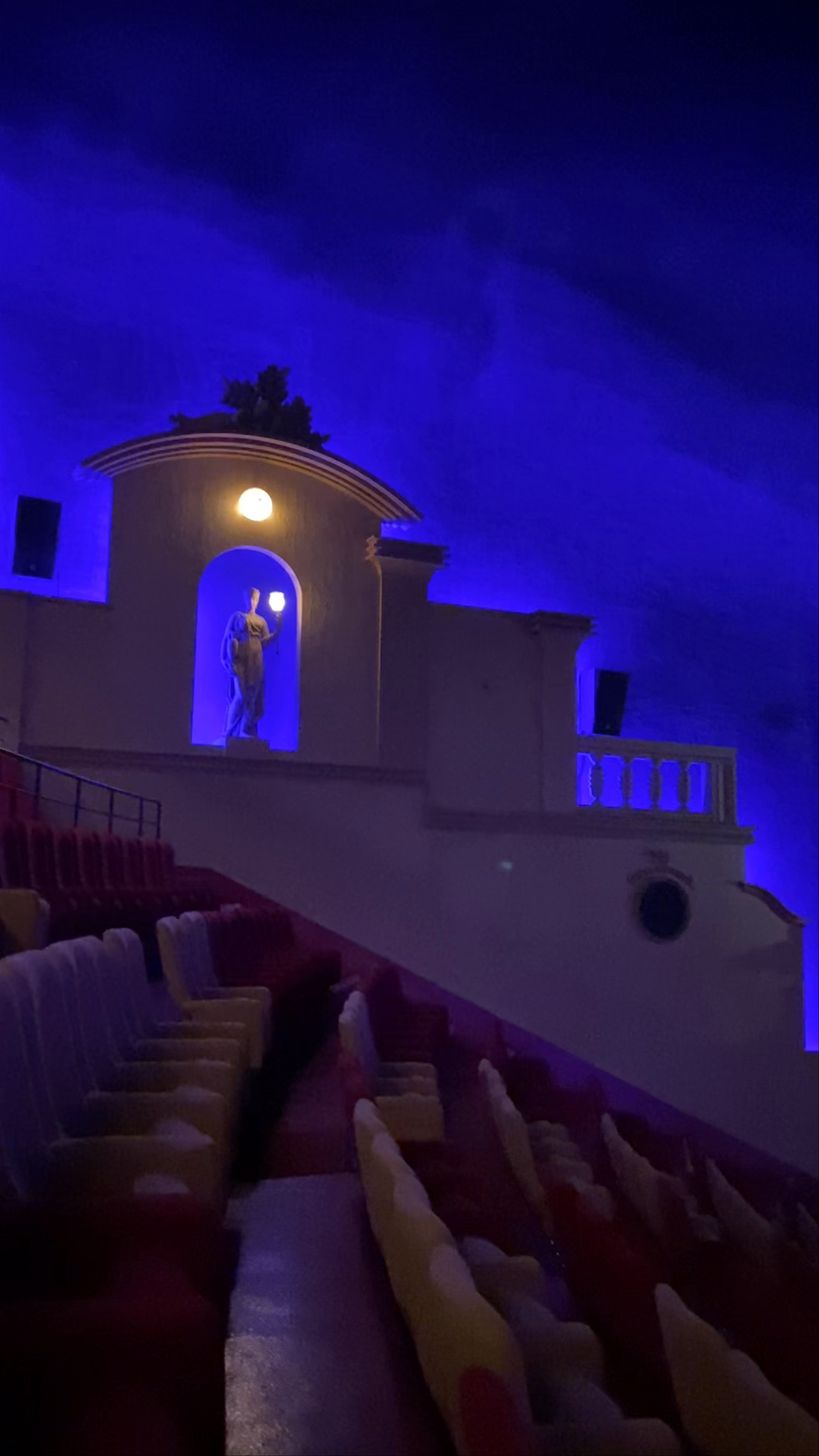 Nighttime Atmosphere at the Grand Rex Cinema, Paris