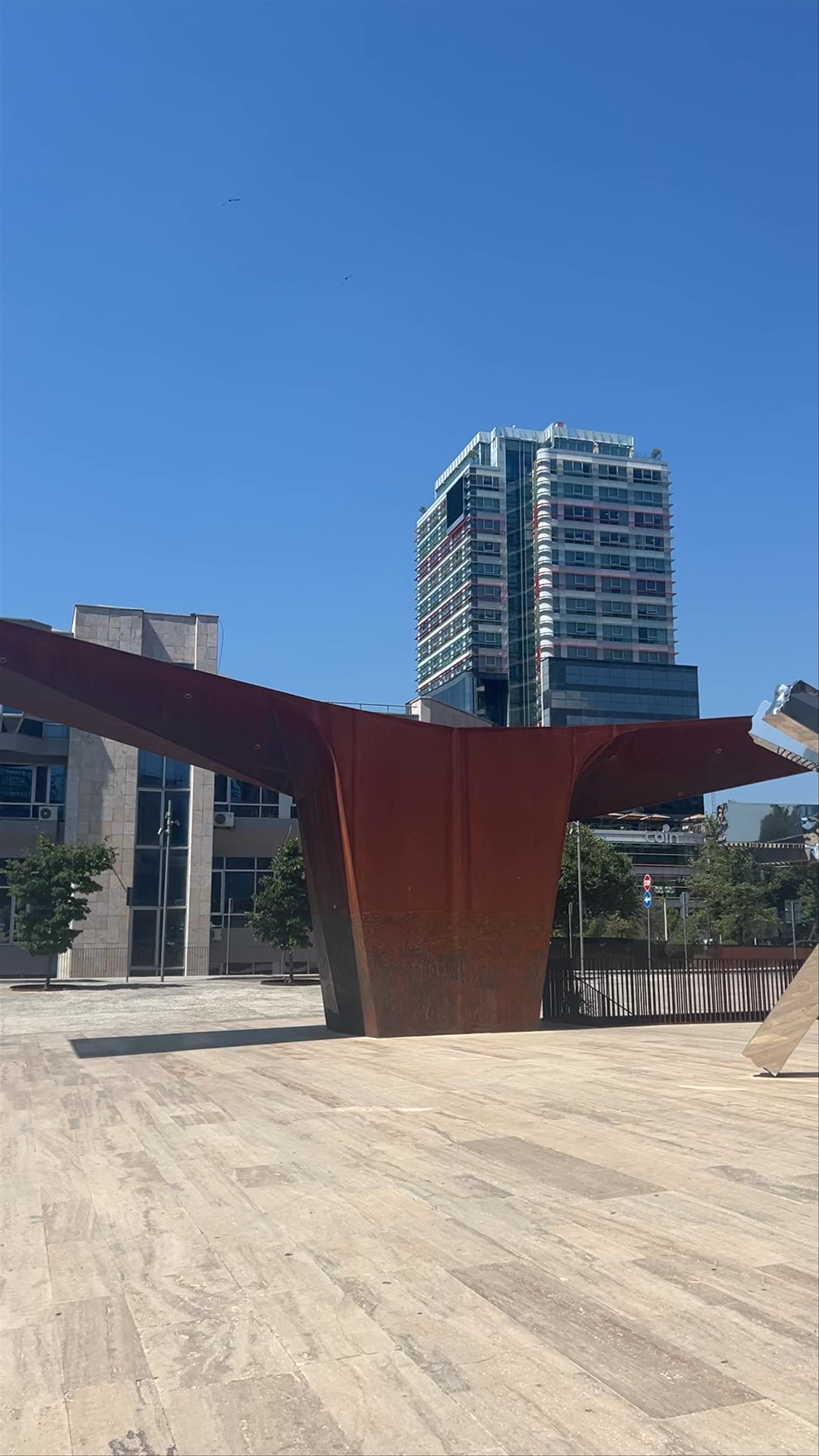 Air Albania Stadium and Modern Urban Art in Tirana