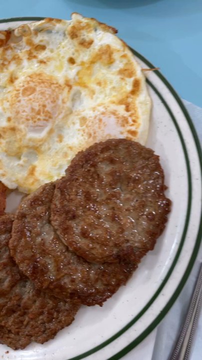 Broiler Express - The Breakfast Special #3 it includes 2 eggs, hash browns, bacon or sausage, toast, and coffee - American Near Me - San Carlos, California