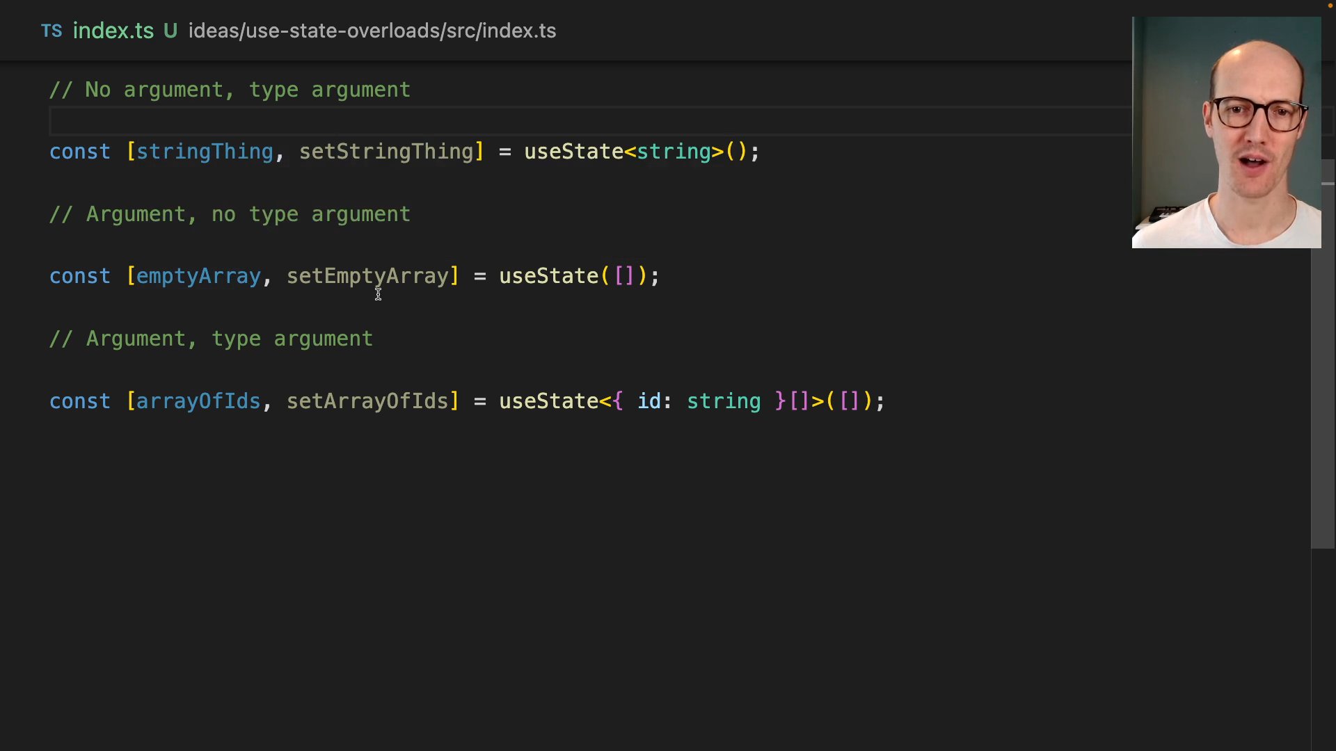 Avoid unexpected behavior of react's usestate | total typescript