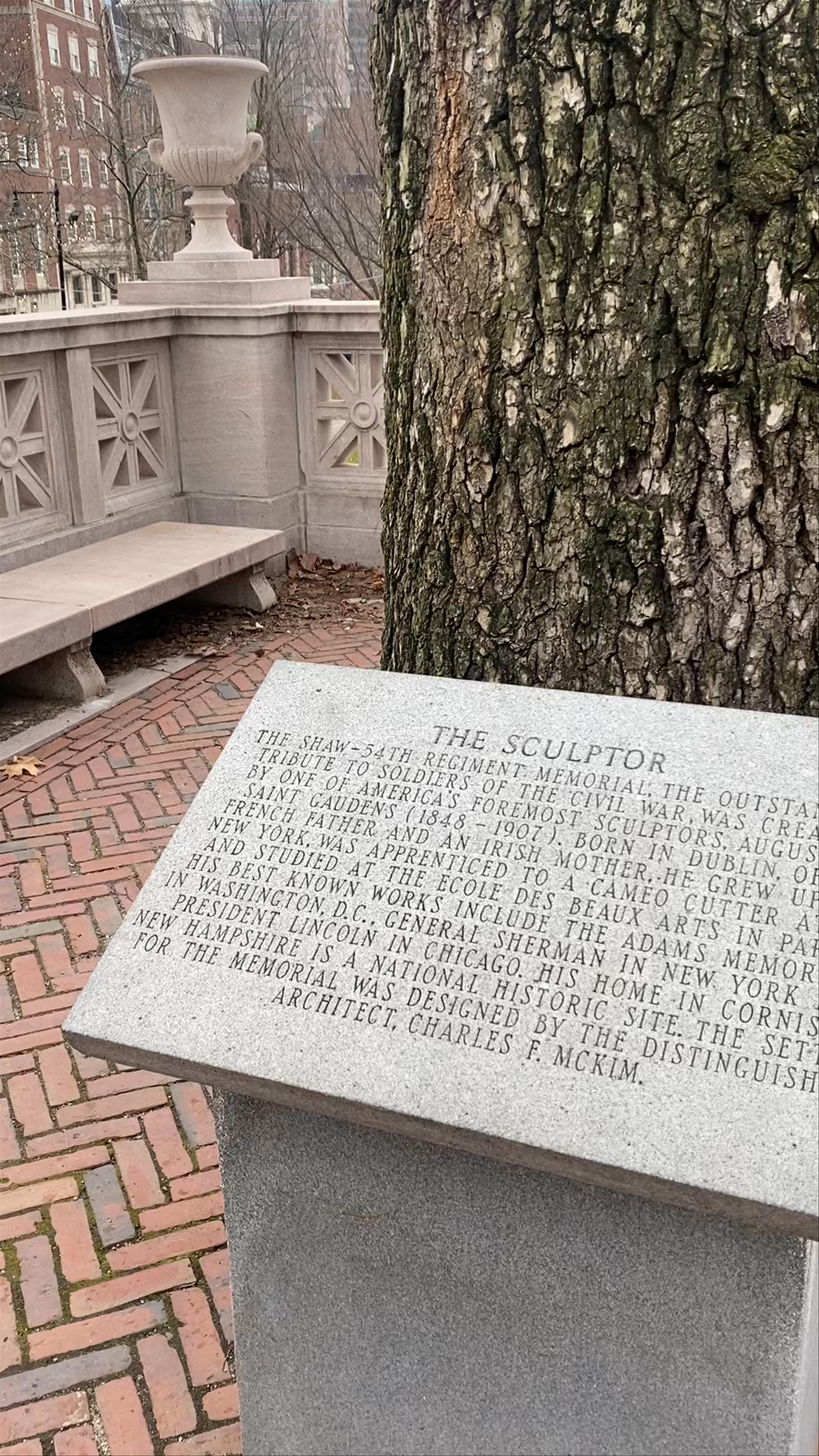 Historic Shaw 54th Regiment Memorial at Boston Common