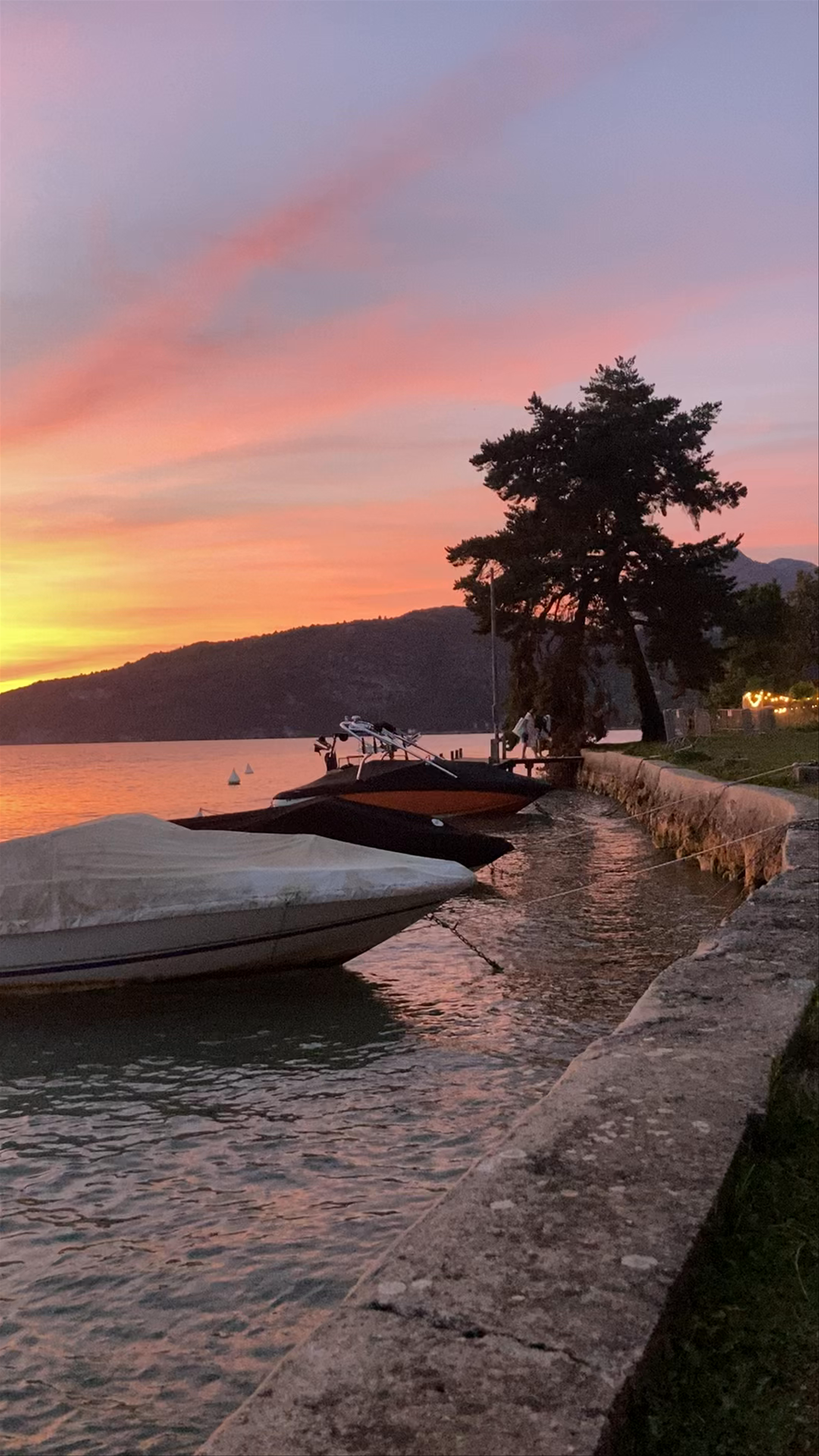 Sunset Serenity at La Guinguette des Cassines in Talloires-Montmin, France