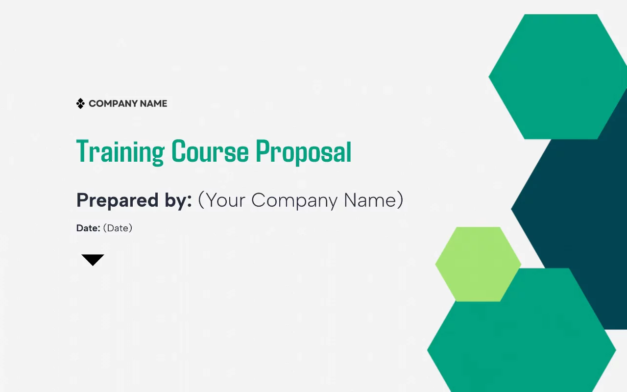 Preview of Training Course Proposal Template