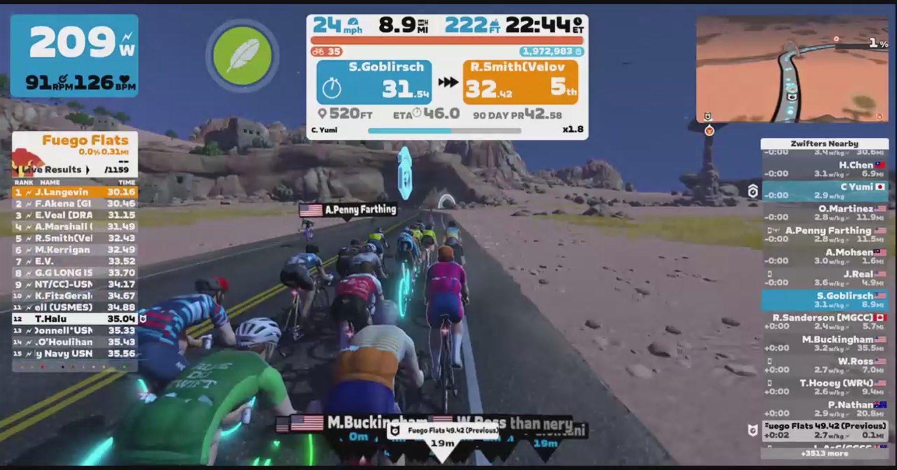 Zwift - Pacer Group Ride: Watopia's Waistband in Watopia with Yumi