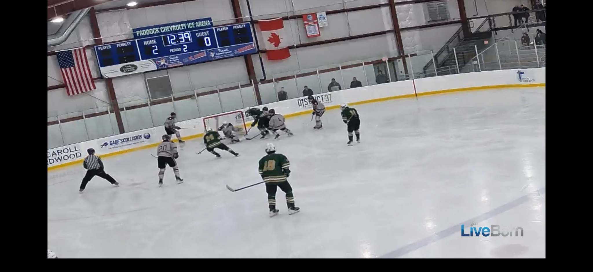 Evan Logan's Quick Reaction in Front of Net