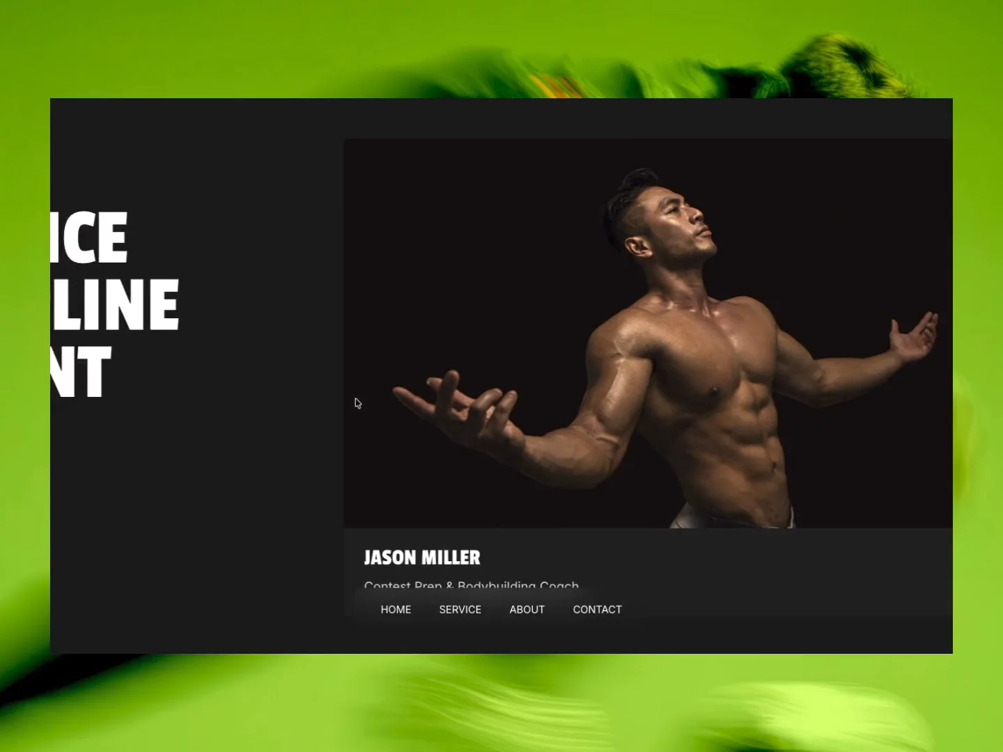 Fitness Coach Website Build in Framer by DiverseKit