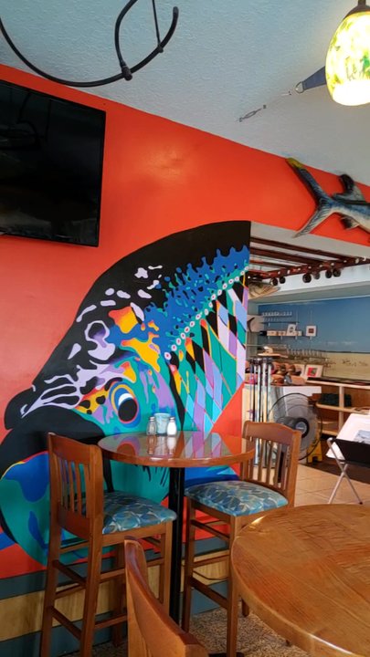 BlackFly - Inside, getting the wood fired oven ready and the bar - Seafood Near Me - St. Augustine, Florida