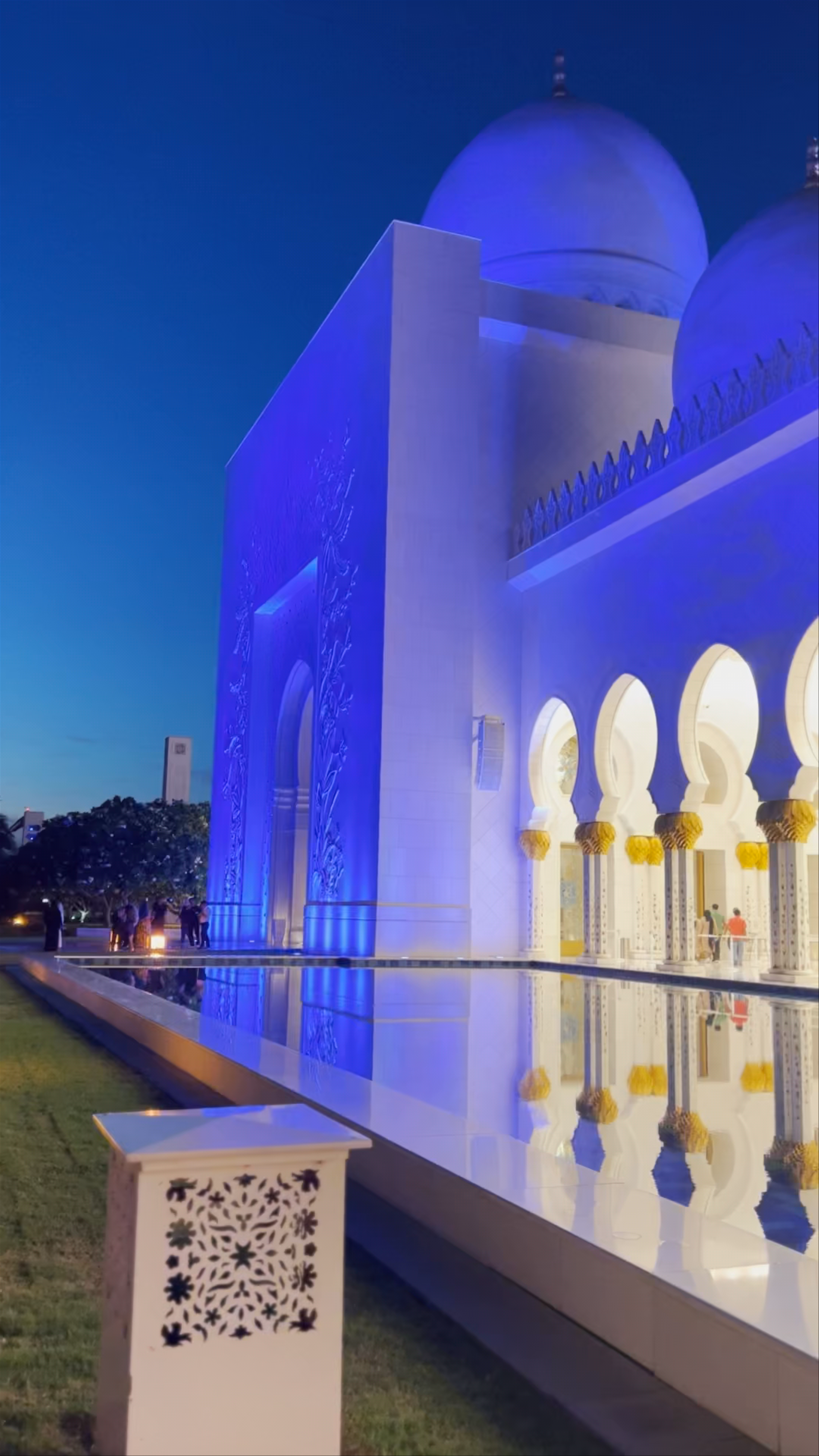Evening Tranquility at Sheikh Zayed Grand Mosque in Abu Dhabi