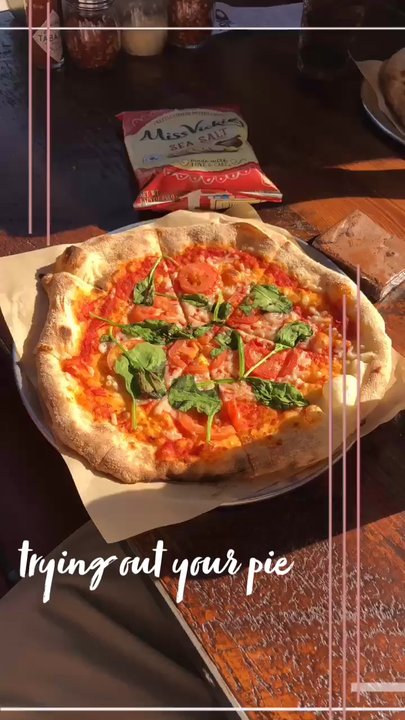Your Pie Pizza - This was my first pizza that i got at Your Pie. It's white crust with marinara sauce, vegan cheese, sun-dried tomatoes, and spinach. - Pizza Near Me - Houma, Louisiana