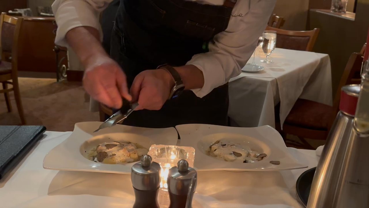 John Ash - Head chef presenting his marvelous dish! - American Near Me - Santa Rosa, California