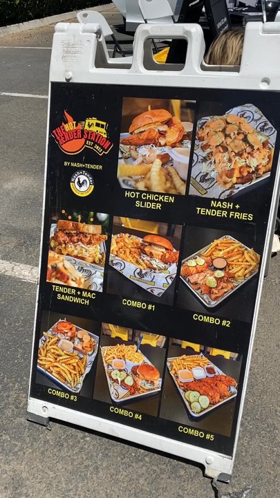 Hot Tender Station - Easy to understand menu. Order all of it - Food Trucks Near Me - Lathrop, California