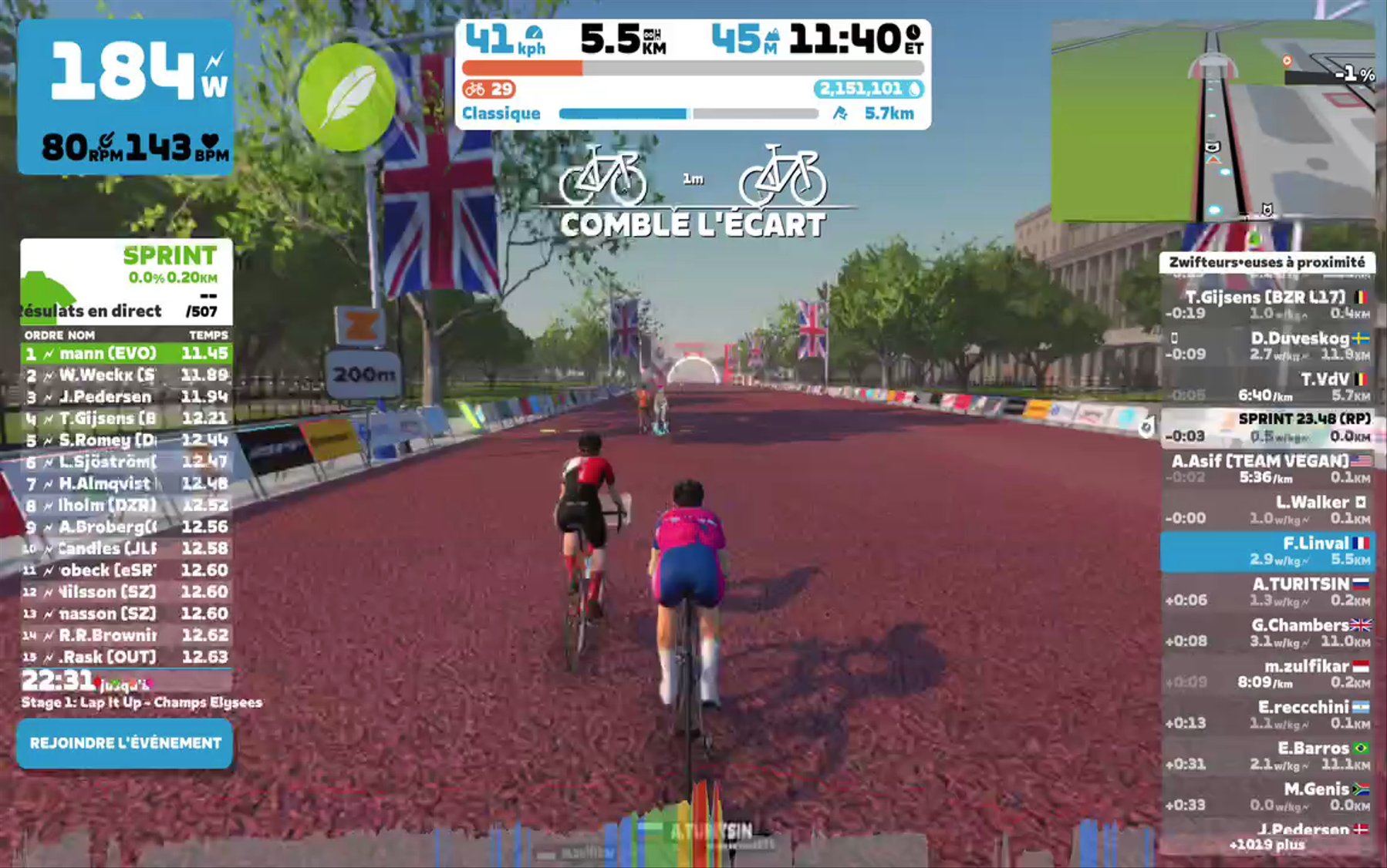 Zwift - Race: SZR After Work Party (A) on Classique in London