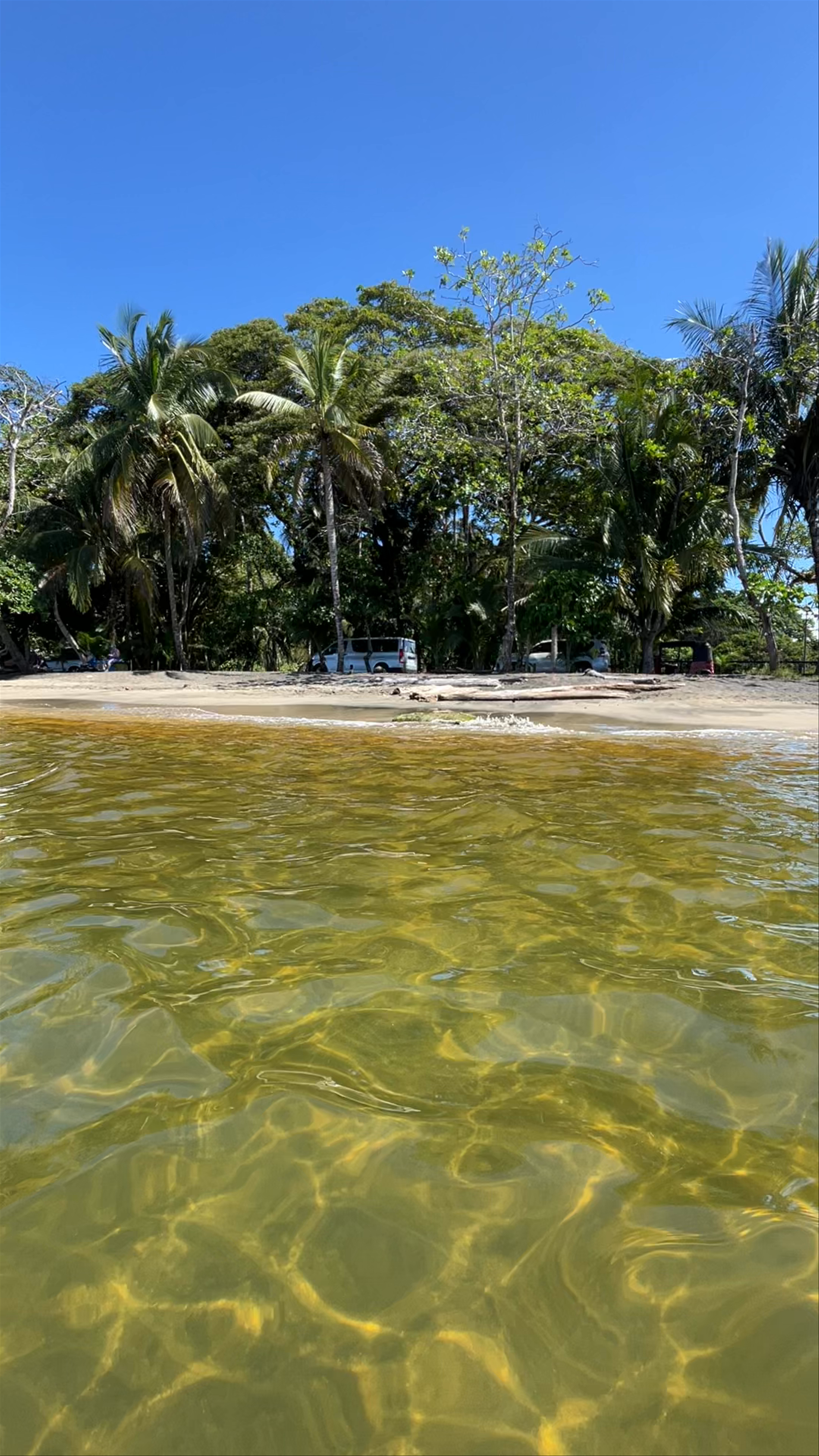 Sunny Day at Cancha de Football Beach, Manzanillo, Costa Rica