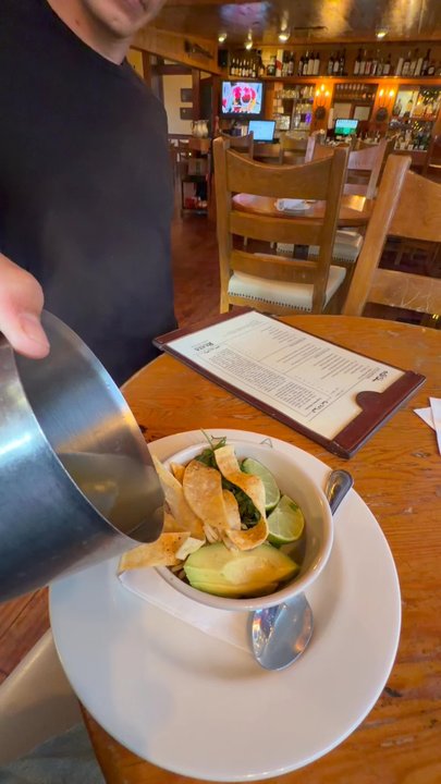 Reata Restaurant  - Cup of Tortilla Soup - New American Near Me - Alpine, Texas
