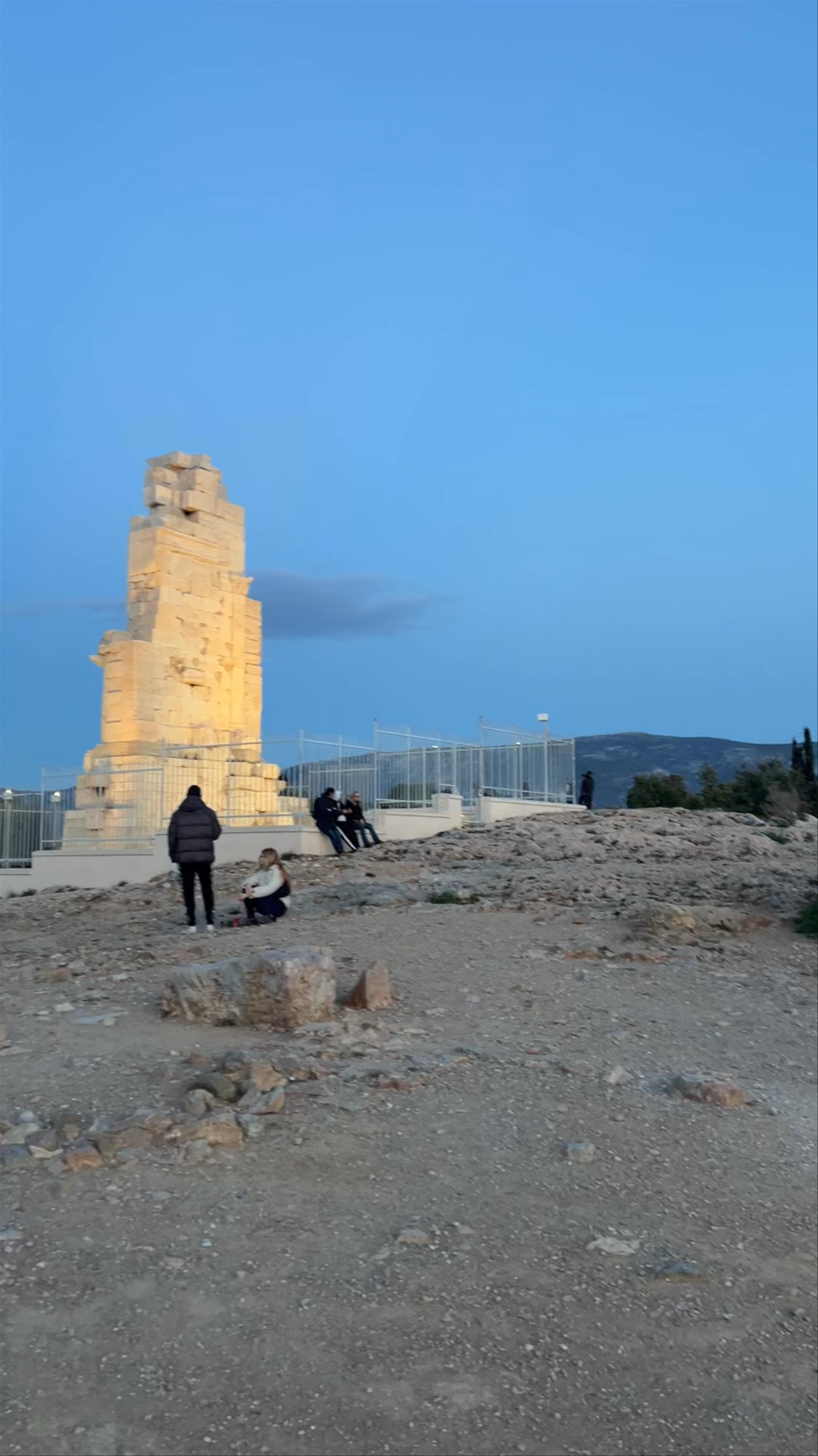Philopappos Monument: Twilight Views from Historic Athens Hill