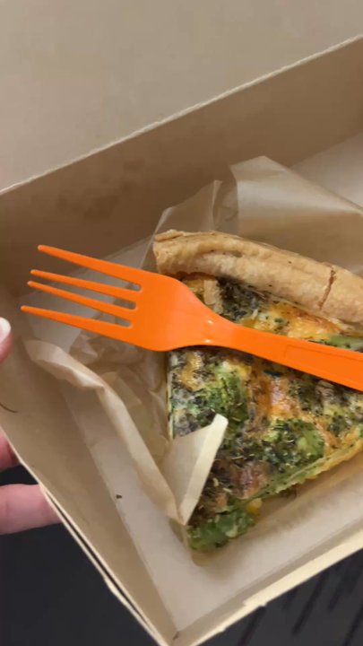Raphael’s Bakery - Quiche and thank you for the fork!!! - Bakeries Near Me - Greenwich, Connecticut
