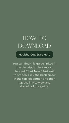 Healthy Gut: Start Here