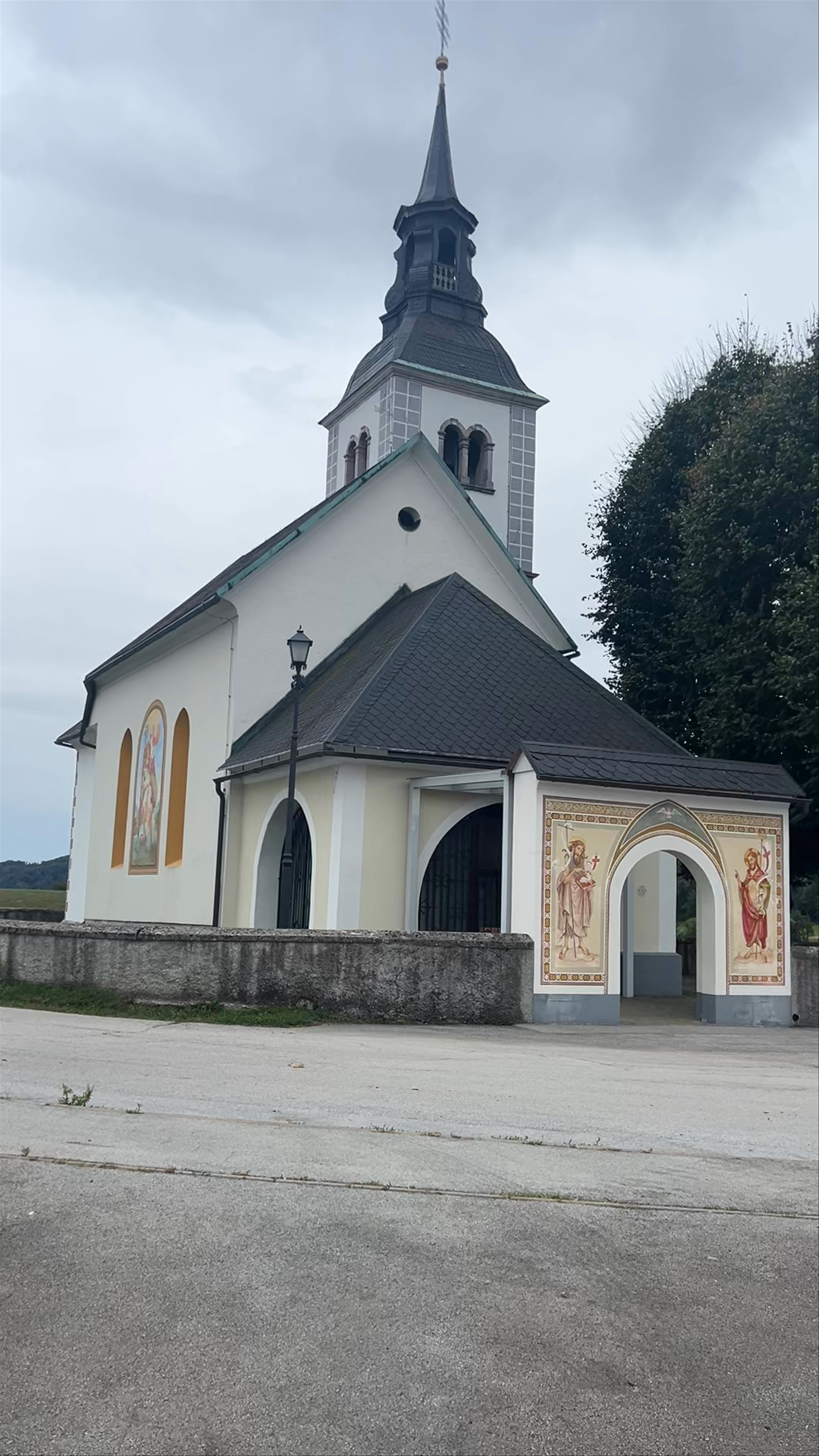 Charming Historic Church in Škofja Loka, Slovenia