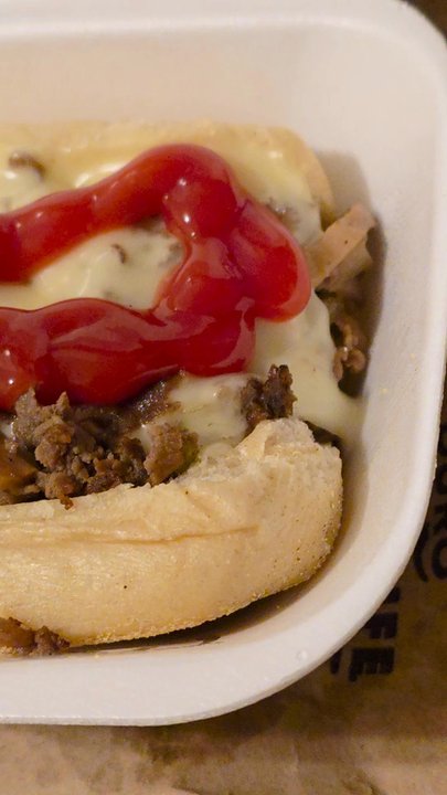 New York Pizza - The Cheese Steak Special up close. - Pizza Near Me - Vinton, Virginia