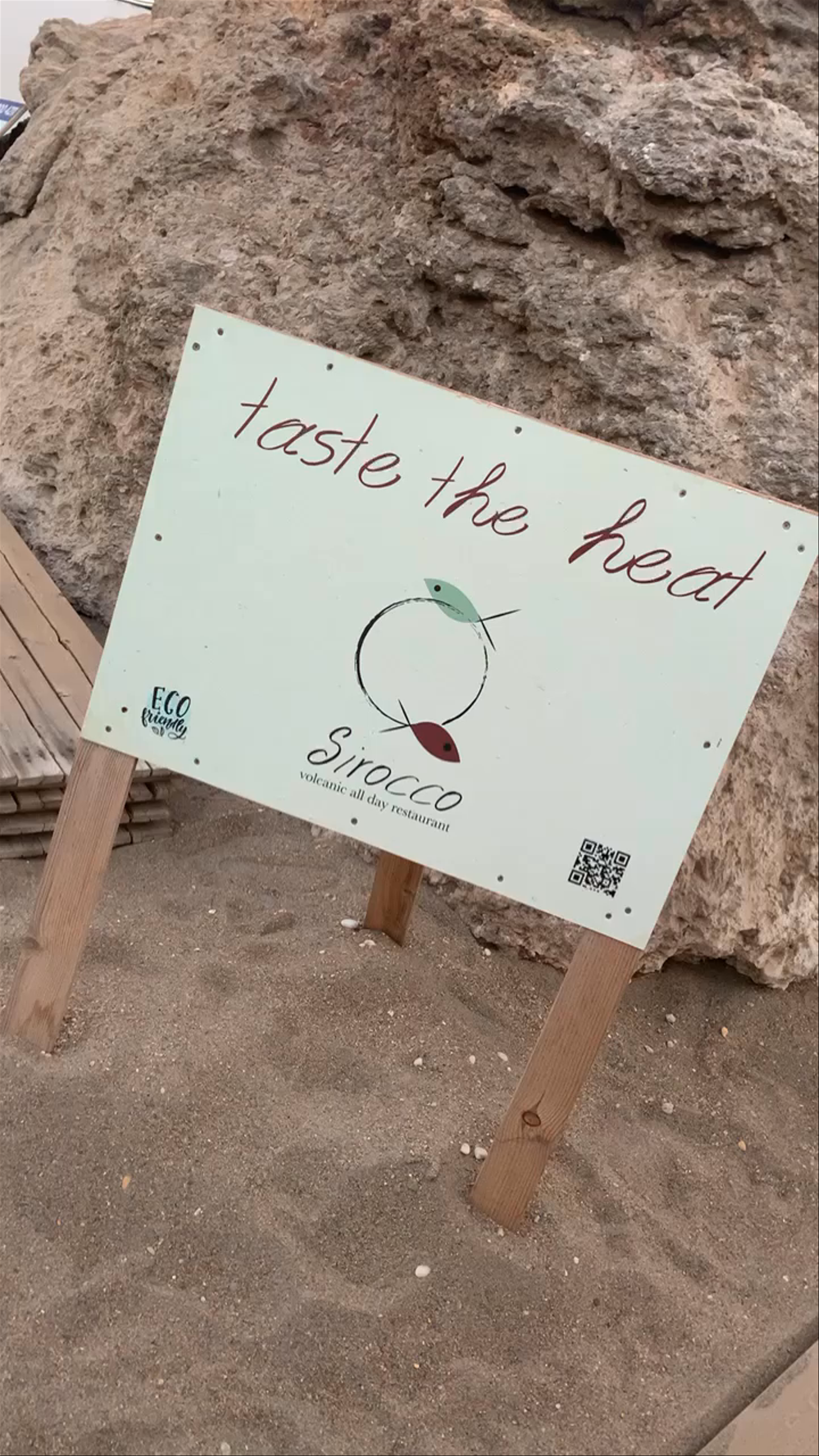 Sirocco Volcanic All Day Restaurant Beach Vibes in Milos, Greece