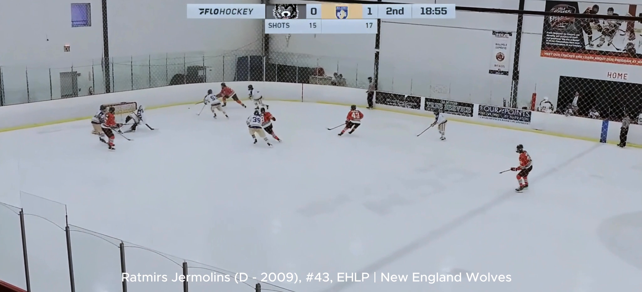 Ratmirs Jermolins (D - 2009) | EHLP: Offensive vs New Jersey 87's