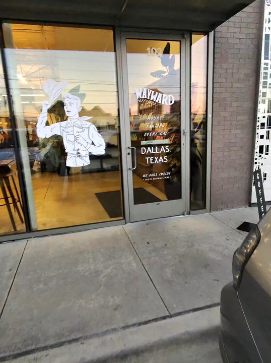 Wayward Coffee - Entrance of cafe - Coffee & Tea Near Me - Dallas, Texas