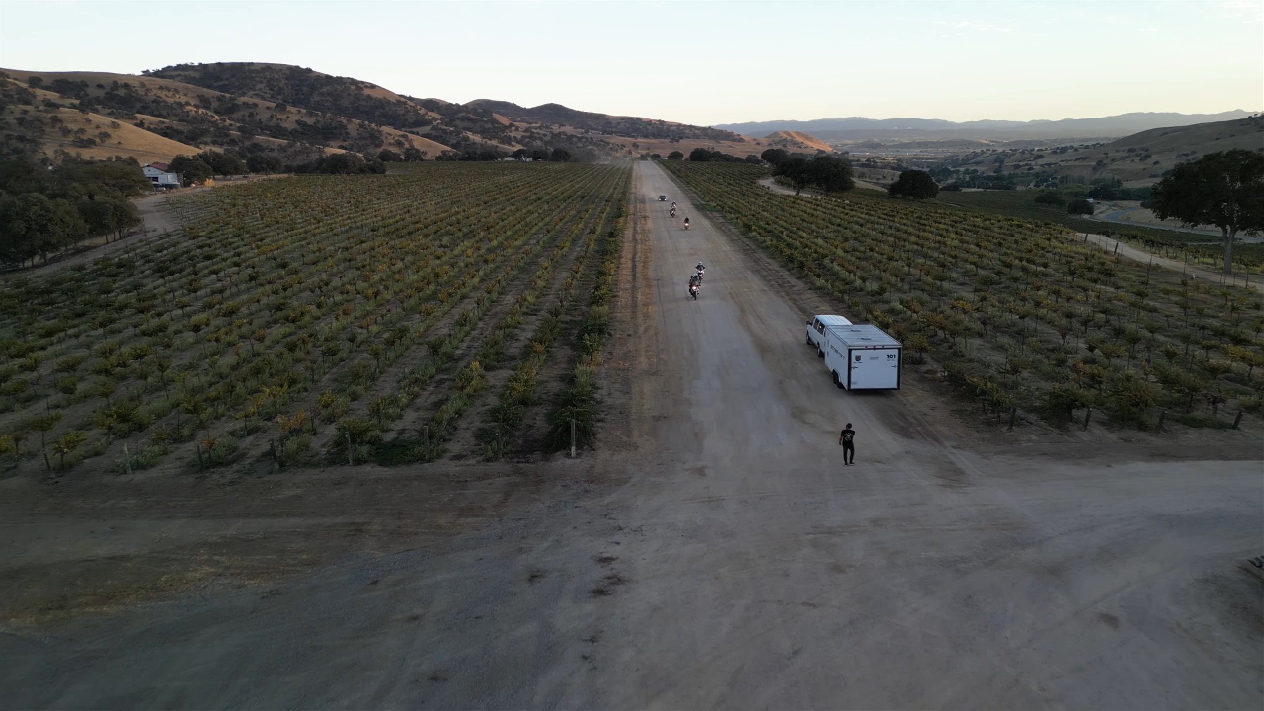 Video montage of campsite with motorcyclists in Paso Robles