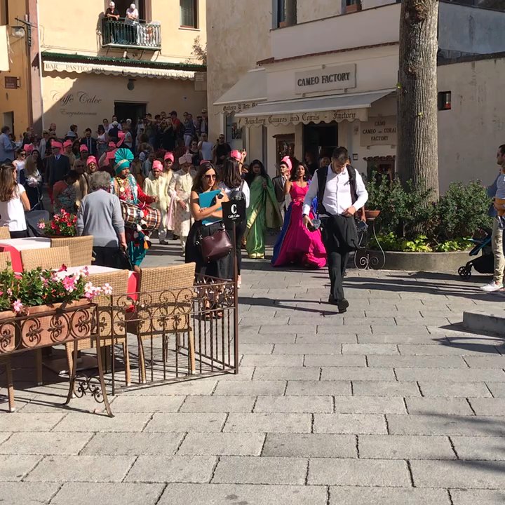 Comune di Ravello - Indian wedding happening in the center of the town - Ravello, SA