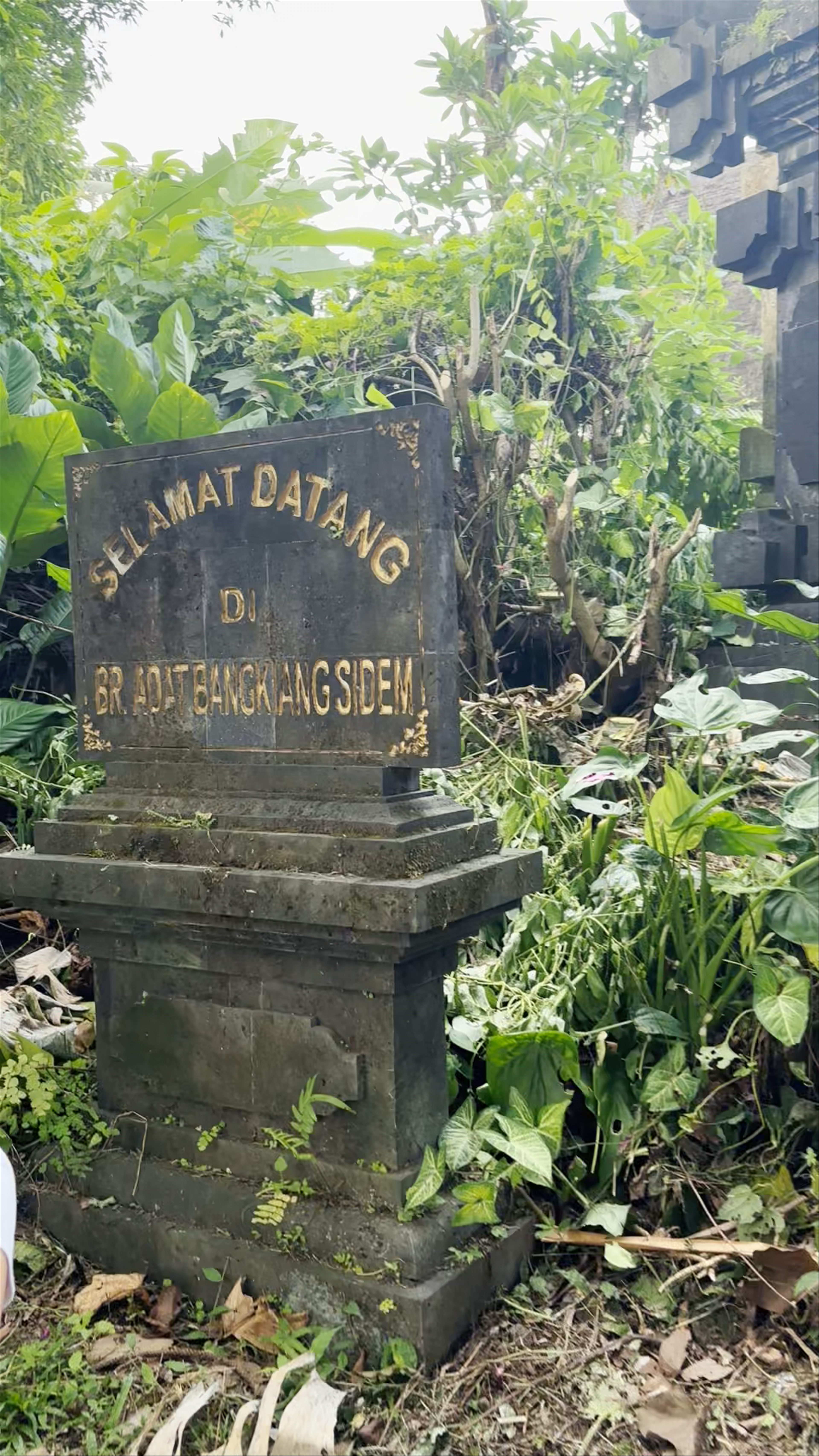 Ancient Balinese Gateway in Keliki, Bali