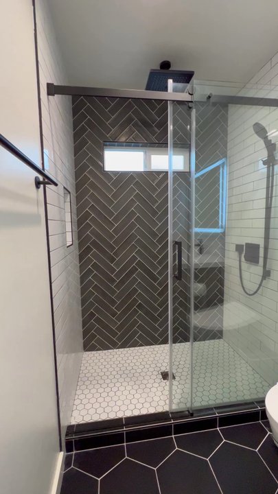 Apex Builders Construction - Master bathroom with Toto wall hung toilet - General Contractors Near Me