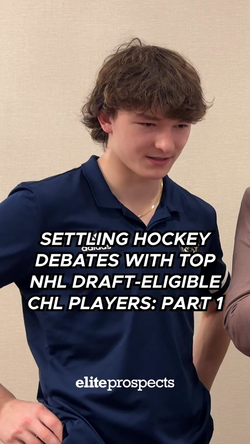 PART 1: Settling Hockey Debates with NHL draft-eligible @chlhockey players 👀😂