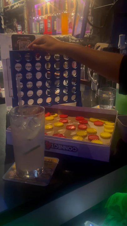 Cali Red Lounge - Playing connect 4!!! - Lounges Near Me - Flushing, New York