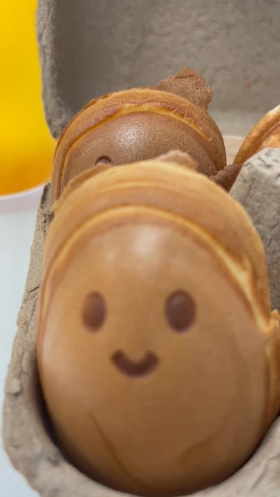 Whale Tea - Chocolate smiley egg waffles - Bubble Tea Near Me - Virginia Beach, Virginia