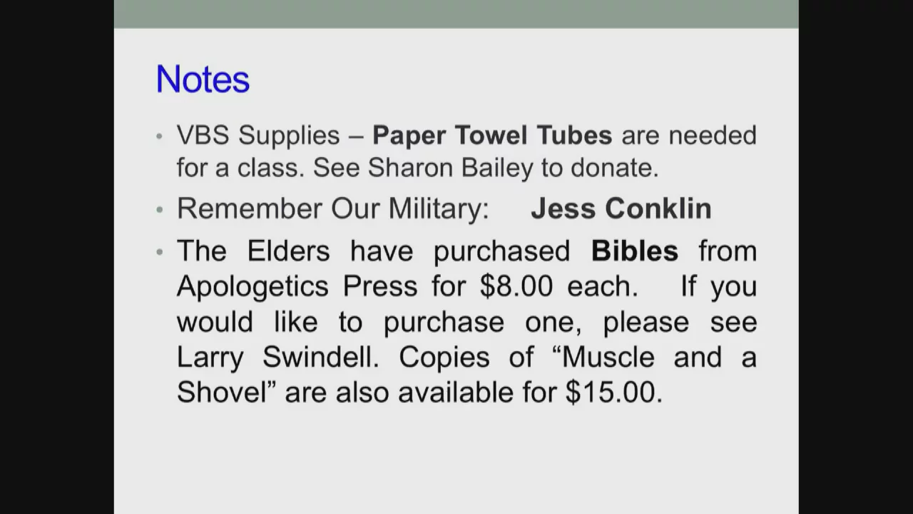 Bethel Service, May 03, 2026
